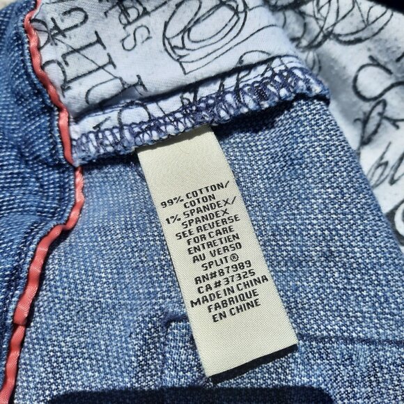 Y2K Micro Mini Denim Skirt Womens Size 9 Low Rise Flap Pockets Wide waistband - Picture 7 of 7